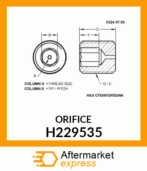 ORIFICE H229535