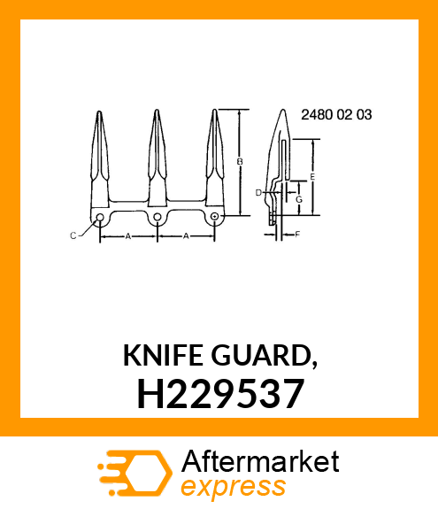 KNIFE GUARD, H229537