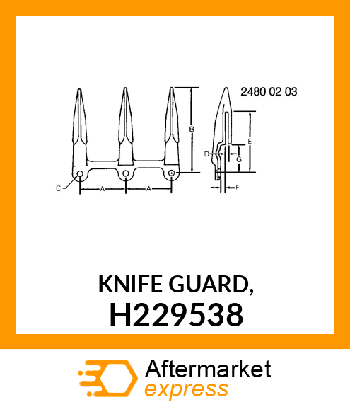 KNIFE GUARD, H229538