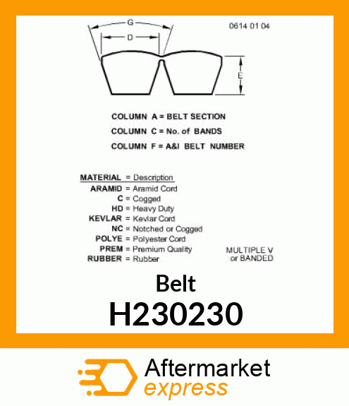 Belt H230230
