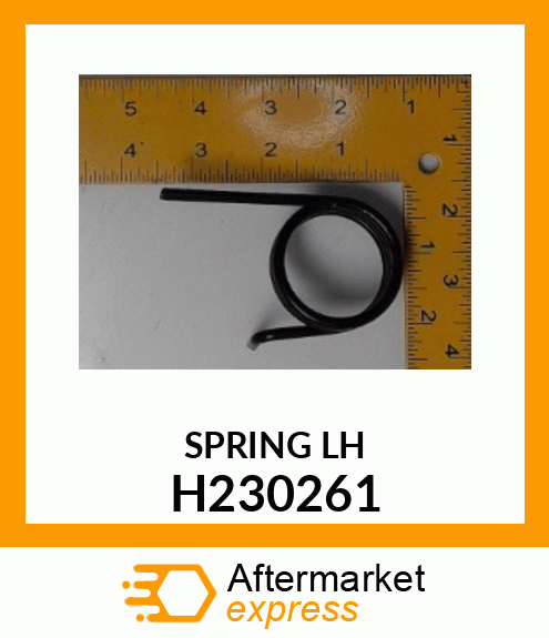 TORSION SPRING, LH ROW GUIDANCE H230261