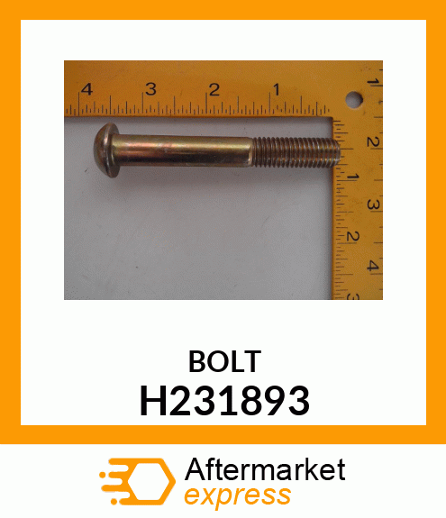 BOLT, SOCKET BUTTON HEAD, M12X85 H231893