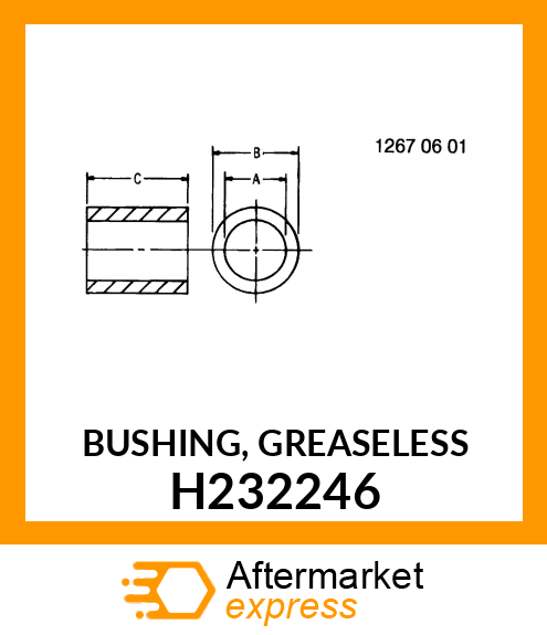 BUSHING, GREASELESS H232246