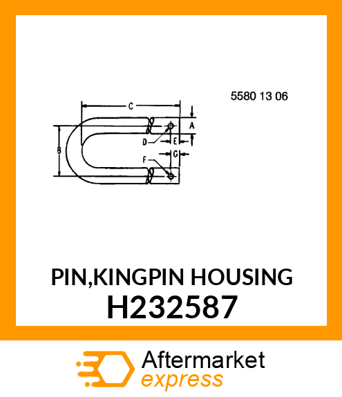 PIN,KINGPIN HOUSING H232587