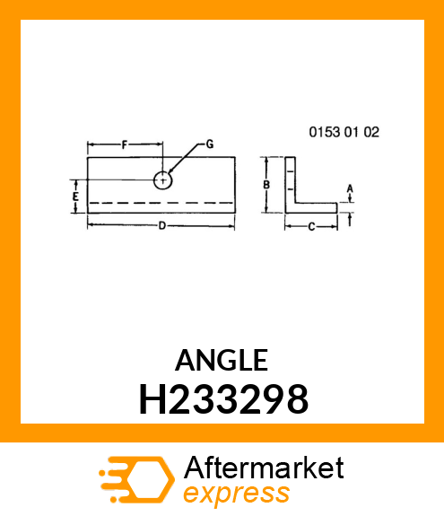 STRAP,BENT, ONE HOLE H233298