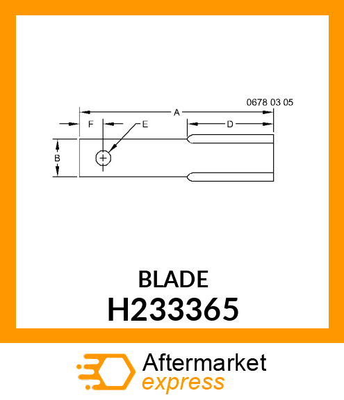 BLADE, CHOPPING CORNHEAD, 190MM H233365