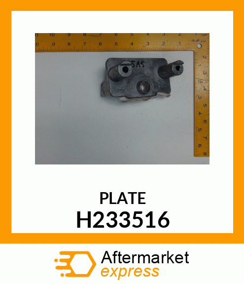 PLATE, POINT SUPPORT, RIGHT REAR H233516