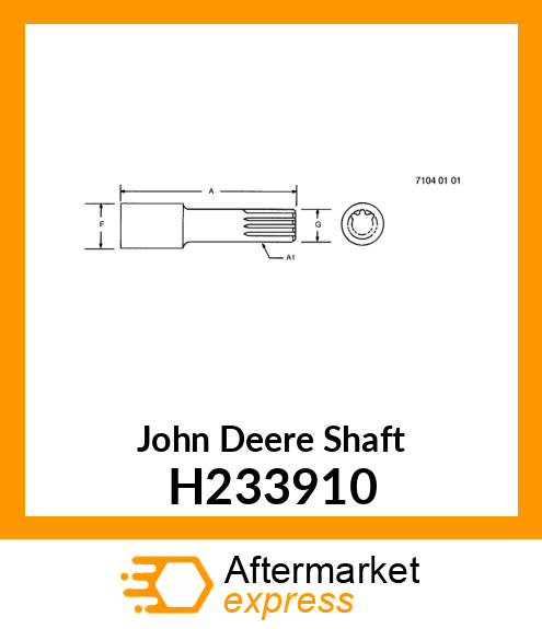 SHAFT, DRIVE ROLLER H233910