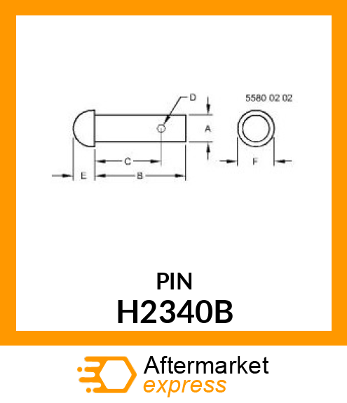 DRILLED RIVET USE 16H 1169 H2340B