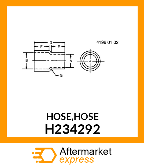 HOSE,HOSE H234292