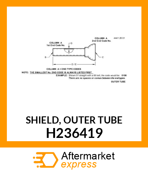 SHIELD, OUTER TUBE H236419