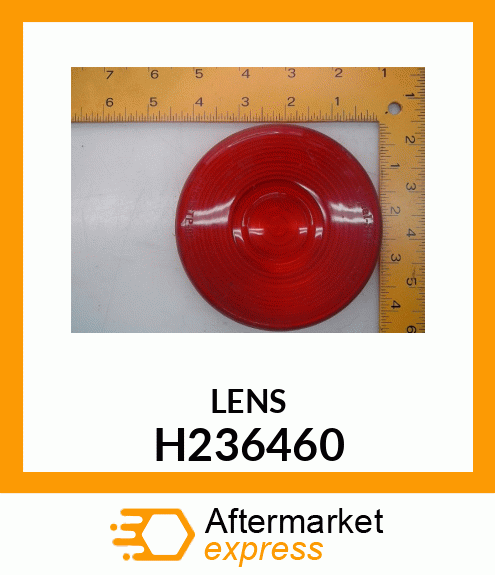 LENS, RED, TAIL H236460