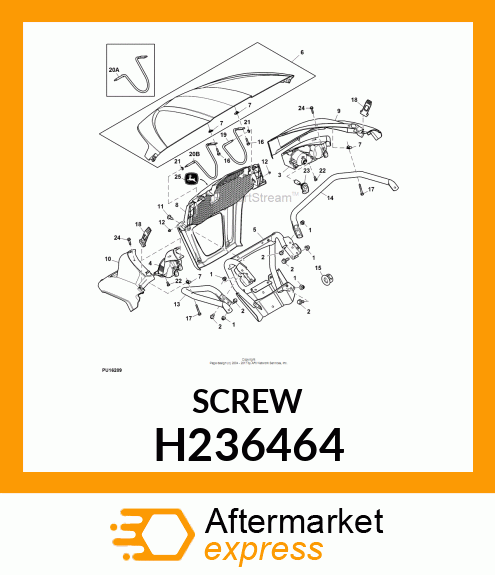 SCREW, BUTTON HEAD THREAD ROLLING H236464