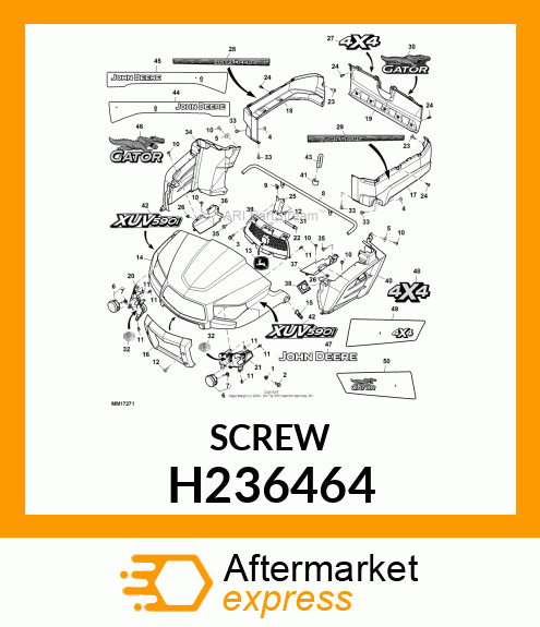 SCREW, BUTTON HEAD THREAD ROLLING H236464