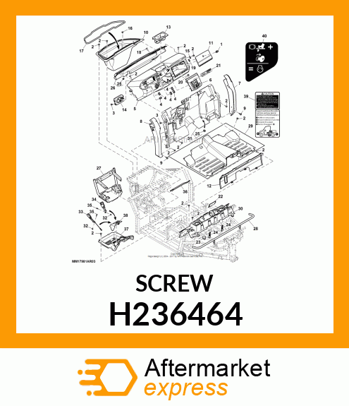 SCREW, BUTTON HEAD THREAD ROLLING H236464