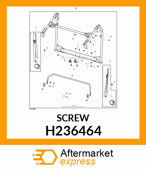 SCREW, BUTTON HEAD THREAD ROLLING H236464