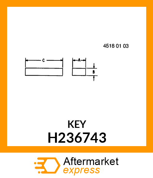 SHAFT KEY, H236743