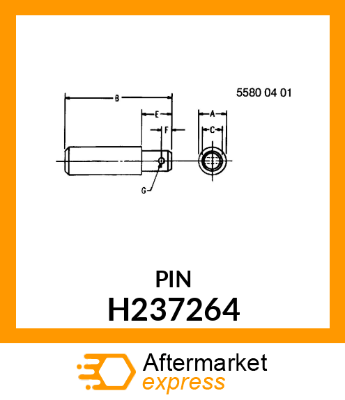 PIN, LOCK, LINKAGE PIVOT H237264