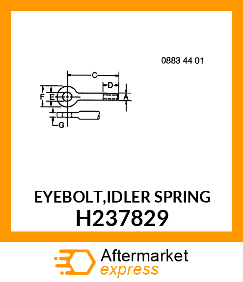 EYEBOLT,IDLER SPRING H237829