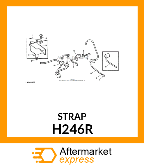 STRAP, LOCK H246R