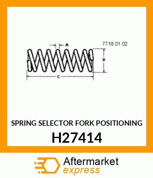 SPRING SELECTOR FORK POSITIONING H27414