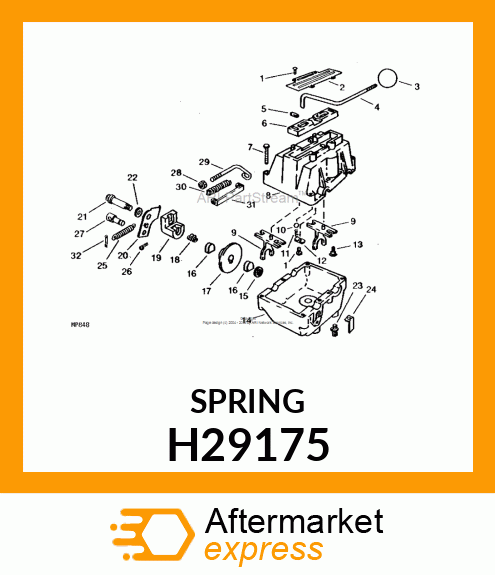 SPRING, FORWARD amp; REV ADJ H29175