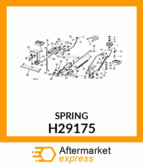 SPRING, FORWARD amp; REV ADJ H29175