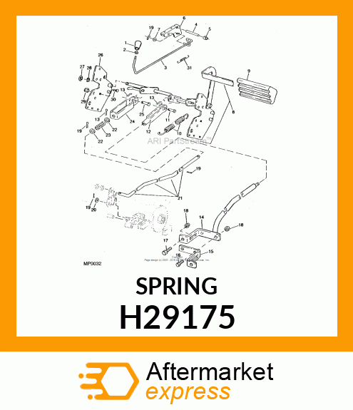 SPRING, FORWARD amp; REV ADJ H29175