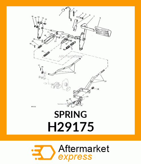 SPRING, FORWARD amp; REV ADJ H29175