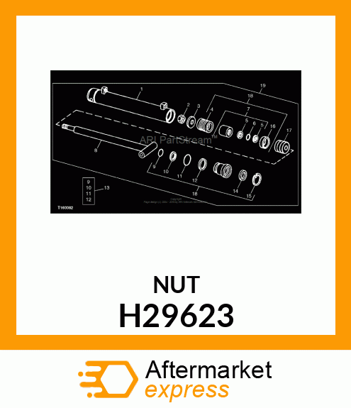 LOCK NUT, FIN HEX SERIES SIDE LOCK H29623