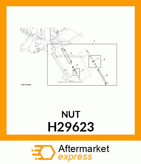 LOCK NUT, FIN HEX SERIES SIDE LOCK H29623