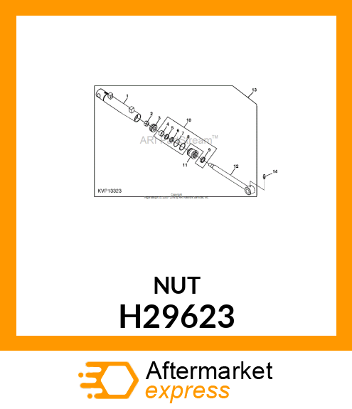 LOCK NUT, FIN HEX SERIES SIDE LOCK H29623