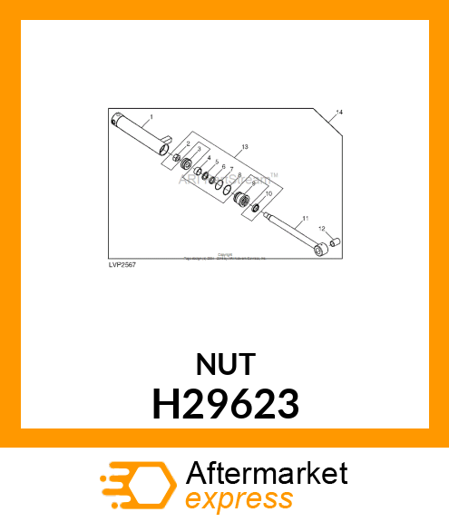 LOCK NUT, FIN HEX SERIES SIDE LOCK H29623