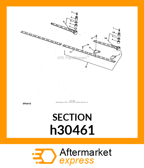 SECTION, (UNDER SERRATED KNIFE) h30461