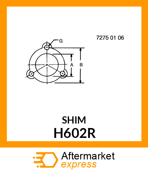 SHIM, SHIM,POWER SHAFT REAR GEARING H602R