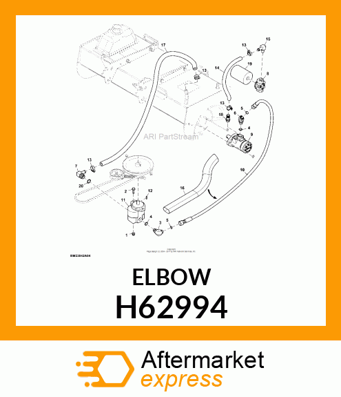 HOSE NIPPLE,90 DEGREE ELBOW H62994