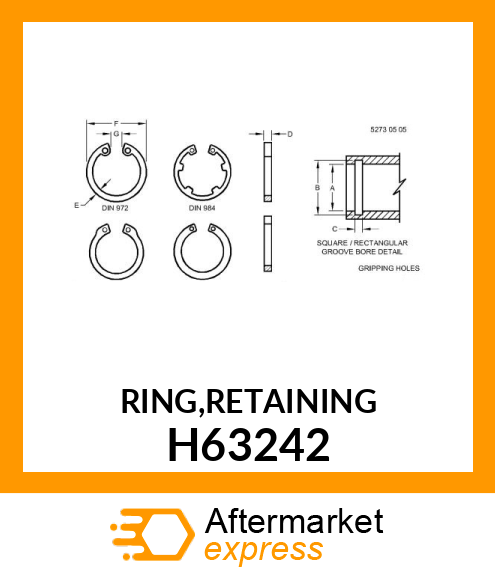 RING,RETAINING H63242