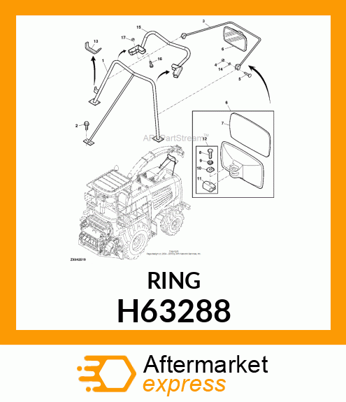 WASHER, BACKUP H63288