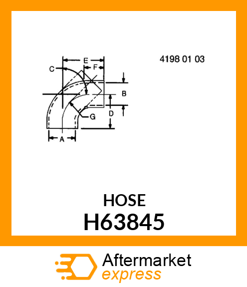 HOSE, AIR INTAKE H63845