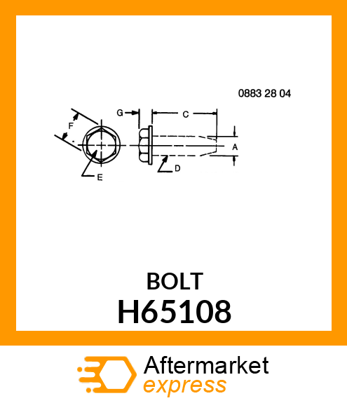 SCREW, SCREW H65108