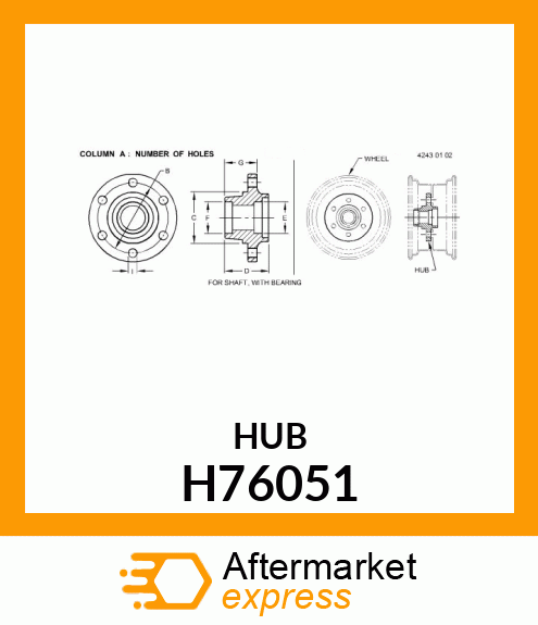 HUB H76051