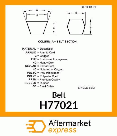 Belt H77021