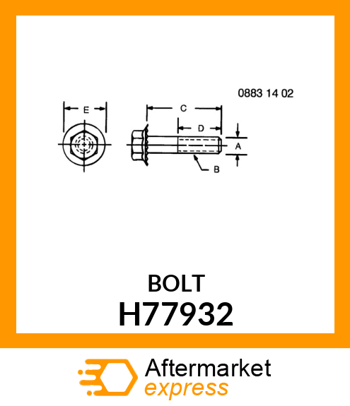 SCREW, SPINLOCK 3/8 H77932