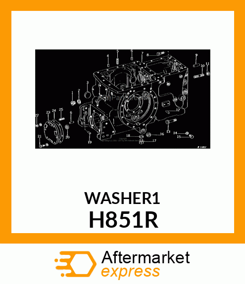 WASHER, ALUMINUM H851R