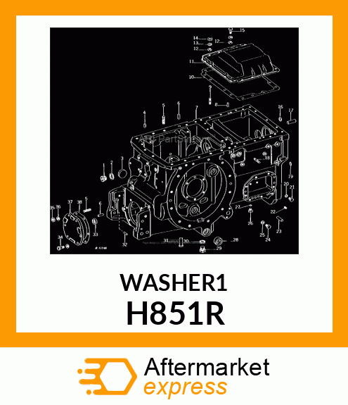 WASHER, ALUMINUM H851R