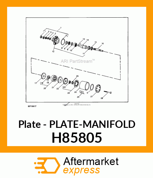 Plate - PLATE-MANIFOLD H85805