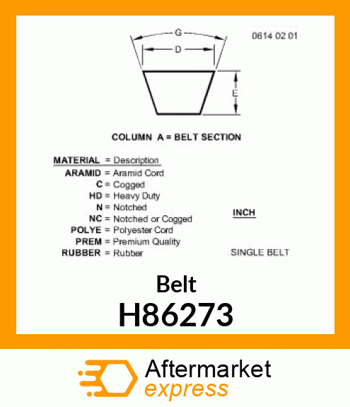 Belt H86273