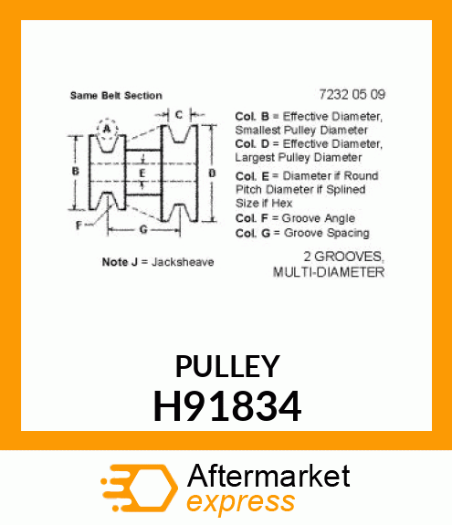 SHEAVE H91834