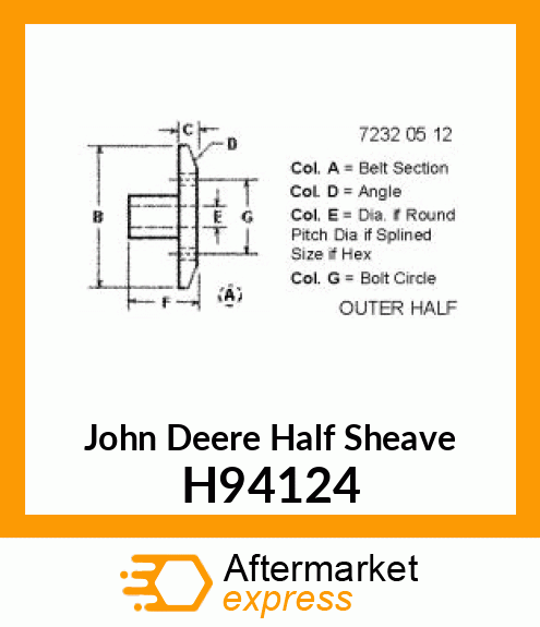 SHEAVE H94124