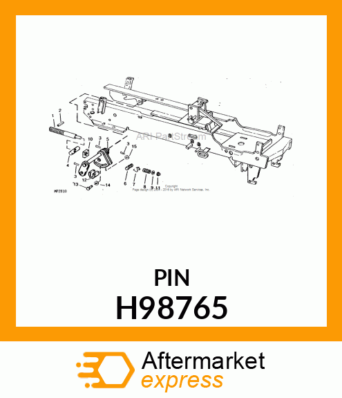 PIN, CYLINDER H98765